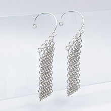 Load image into Gallery viewer, Diagonal Drape Dangle Earring