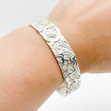 Load image into Gallery viewer, Large Breeze Textured Cuff Bracelet
