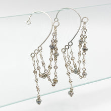 Load image into Gallery viewer, Sweep Earring with Labradorite
