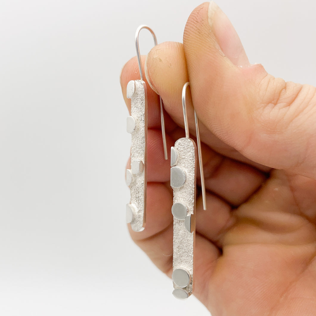 Oblong Rising Bubble Earrings